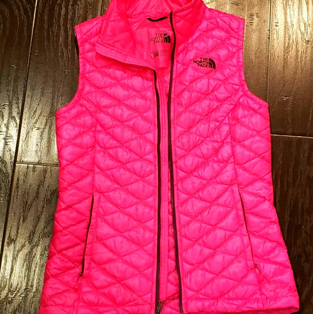 Women's Pink North Face Vest XS